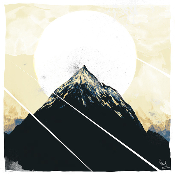#sun #mountain #height #illustration #painting #slices #altitude