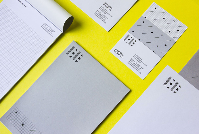 Eventbüro Bettray by Paul Schoemaker #stationary #print #graphic design #yellow