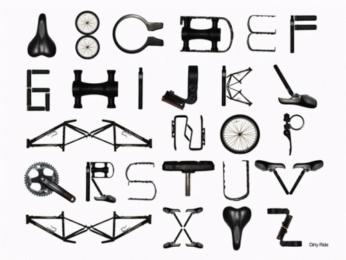 biCyCle Store Paris #typeface #bicycle