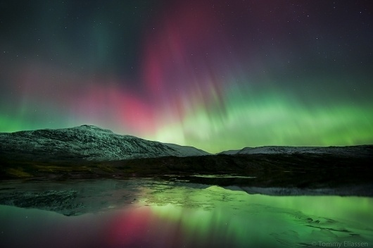 500px / Photo #mountain #sky #aurora #snow #colors #arctic #winter