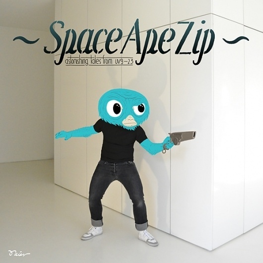 SpaceApeZip #illustration