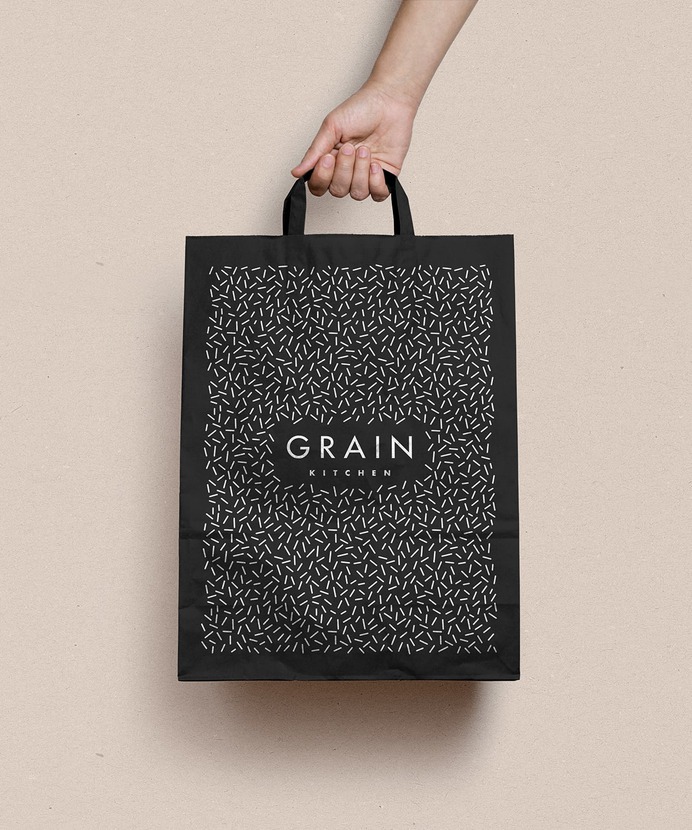 Grain Kitchen - Mindsparkle Mag Filip Pomykalo designed the Brand identity for Grain Kitchen, a small, independently-run casual restaurant in London with a focus on whole grains; their global-inspired menu comprises vibrant and healthful offerings, presented in the form of 'grain bowls'. #logo #packaging #identity #branding #design #color #photography #graphic #design #gallery #blog #project #mindsparkle #mag #beautiful #portfolio #designer
