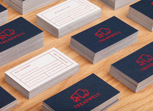 Treadwell designed by Perky Bros #logo #identity #bison #treadwell