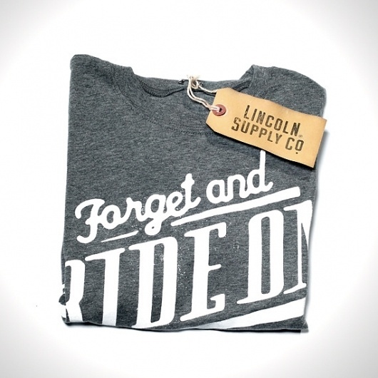 Lincoln Supply Co. - Forget and Ride On #gray #shirt