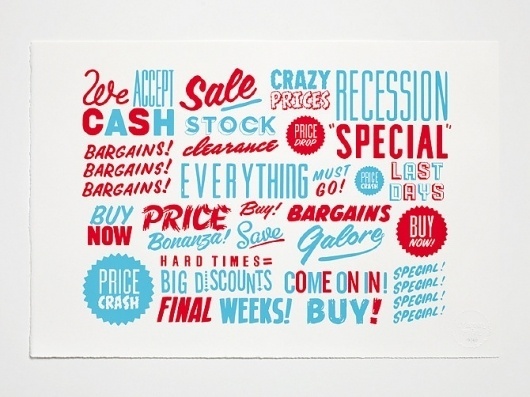 Crispin Finn #buy #bargain #cash #clearance #illustration #price #typography