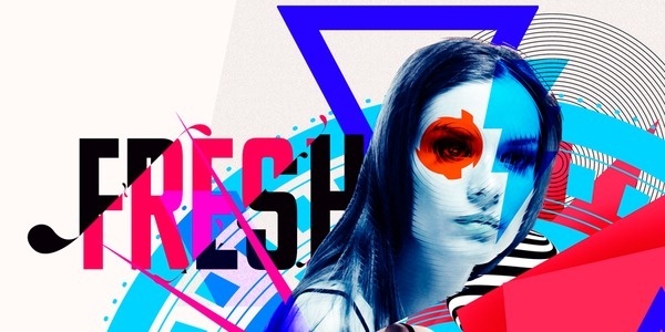 Fresh. #woman #fresh #digital #colors #art #typography