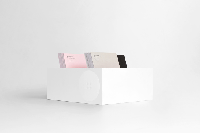 Megs tailoring branding identity minimal studio south new zealand auckland beautiful mindsparkle mag tailoring brand identity design white