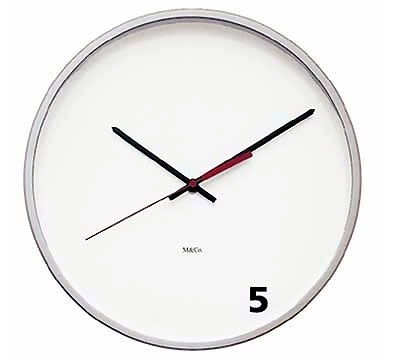 Reloj que marca las cinco en punto #clock #five