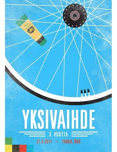 YKSIVAIHDE.jpg 558×720 pixels #yksivaihde #years #gear #vuotta #3 #bike #one #poster #finnish