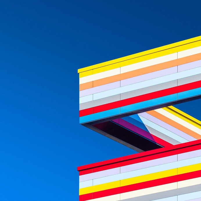 Colorful Boxes: Stunning Compositions of Facades by Andreas Levers