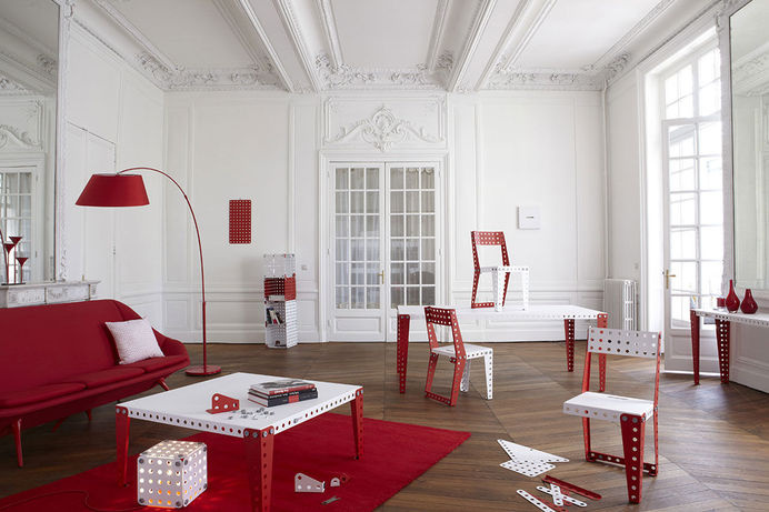 Bygg vilka möbler du vill med Meccano Home - Uppskalad version av metallbyggsatsen | Tjock / Hemmet #meccano #home