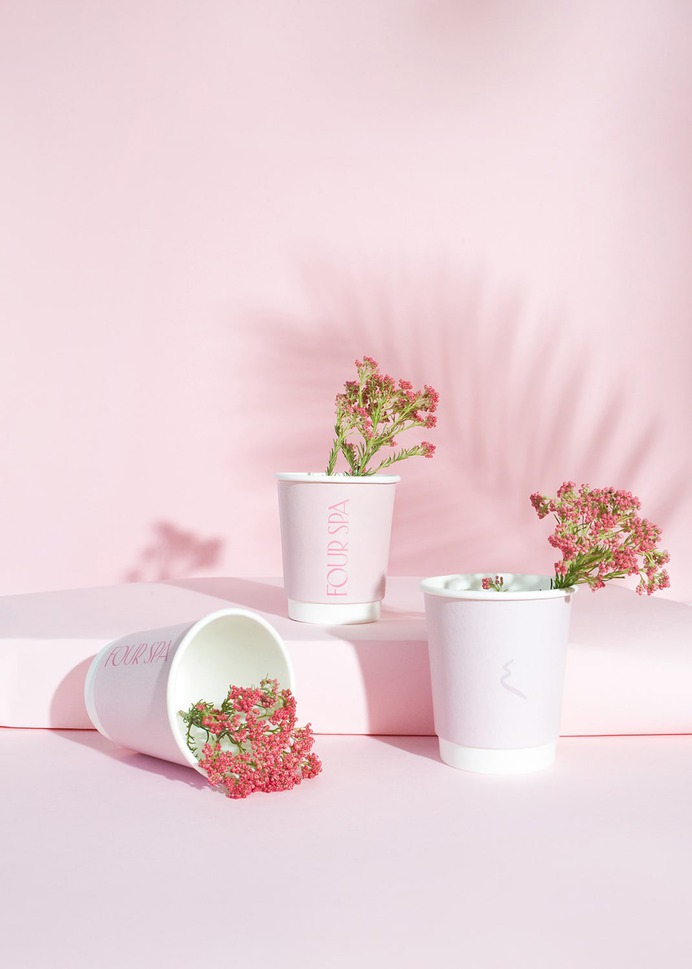 Four Spa - Mindsparkle Mag Nice People designed the branding for Four Spa – a luxury nail salon & spa located in Saudi Arabia. #logo #packaging #identity #branding #design #color #photography #graphic #design #gallery #blog #project #mindsparkle #mag #beautiful #portfolio #designer