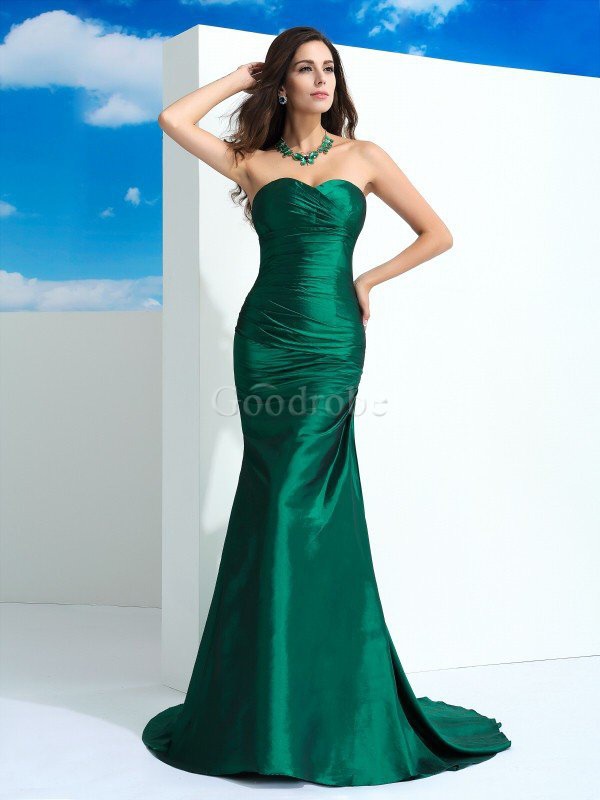 Robe de soirée naturel longue textile taffetas manche nulle de col en cœur