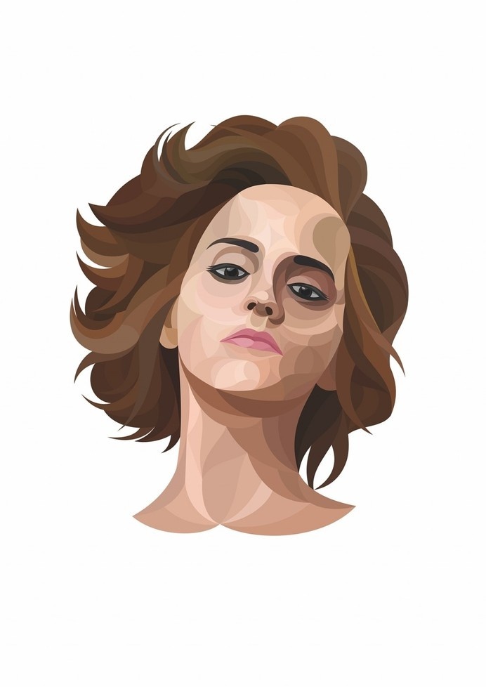femella by Edward Christianto #illustration #portrait #face #female