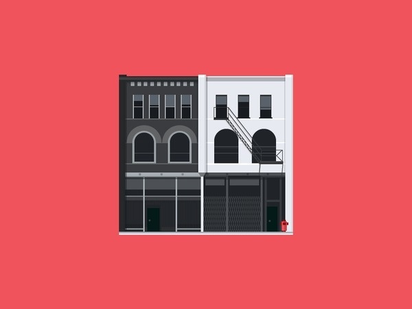 Gastown #flat #illustration