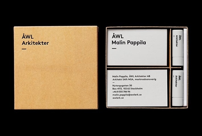 Ã…WL Arkitekter by Henrik Nygren #stationary #brand design #branding
