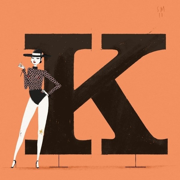 Chicks & Types Calendar by Simone Massoni #illustration #calendar #italy #typography