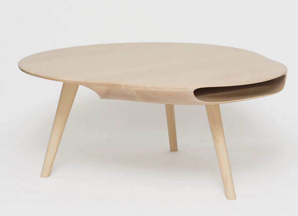 Wooden Coffee Table by Loïc Bard