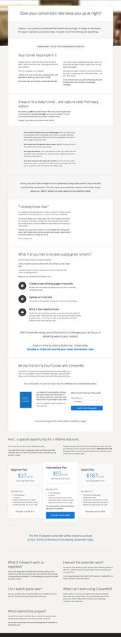 convertKit final #website #minimalist #design