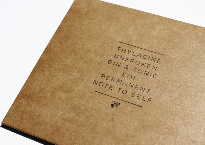 'Nieghbour - Note to Self' EP by Sophia Mary Mac #layout #stamp #typography #illustration #stamp #kraft #music #band #cover #coverart #CD