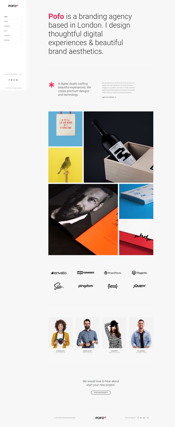 Pofo - #Creative #Portfolio and #Blog #WordPress Theme for #Simple Portfolio #Homepage by #ThemeZaa