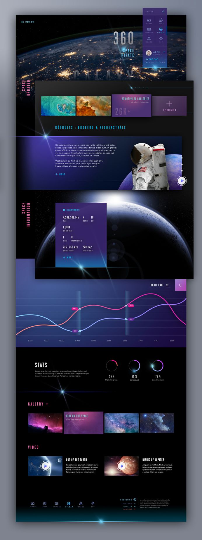 Neon space on Behance