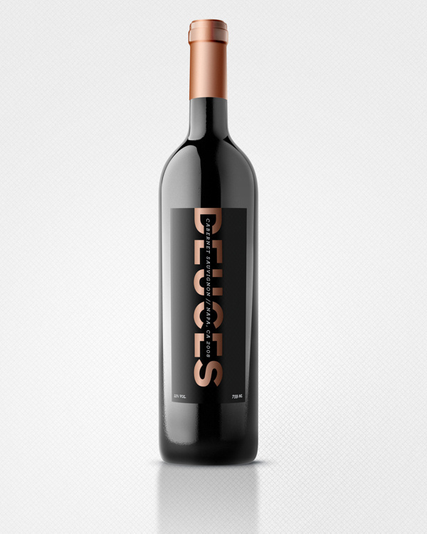 Deuces Wine on Packaging Design Served #packaging #type #design