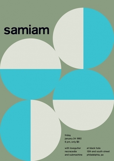 samiam at black hole, 1992 - swissted #geometry #design #swiss #poster