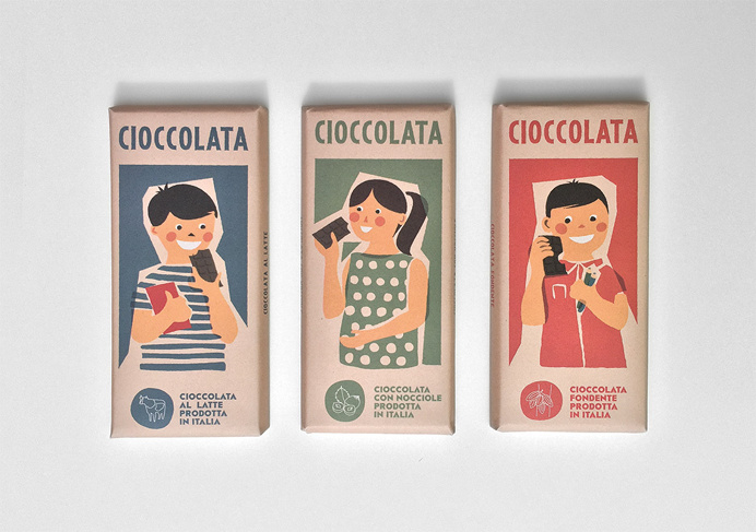 #illustration #vintage #chocolate #packaging