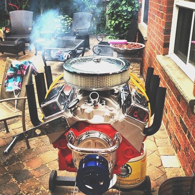 V8 Engine Bbq Grill by Hot Rod Grills #tech #flow #gadget #gift #ideas #cool