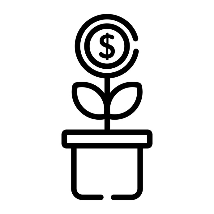 See more icon inspiration related to growth, leaf, bill, bank, money, business and finance, seo and web, farming and gardening, ecology and environment, commerce and shopping, leafs, planting, investment, ecology, currency, plant and business on Flaticon.