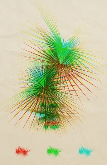 random doings on the Behance Network #spikes #vector #distortion #poster