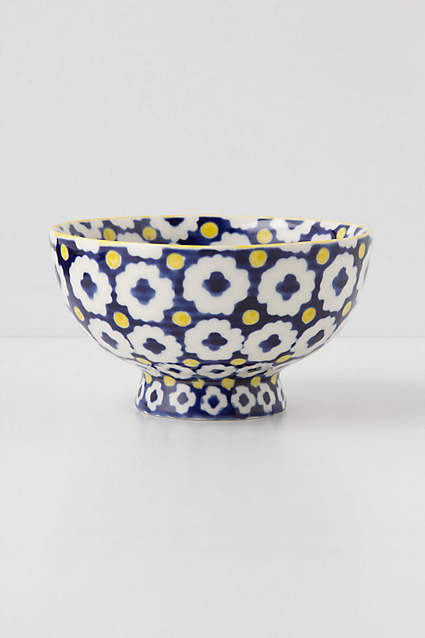 Tiled and Dotted Bowl, Anthropologie