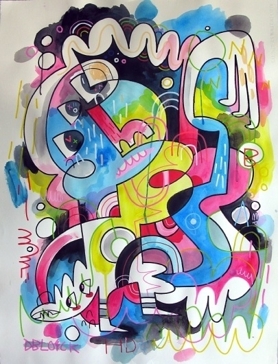 .. Wired - F C H i C H K 'L #illustration #painting #spray #jon burgerman