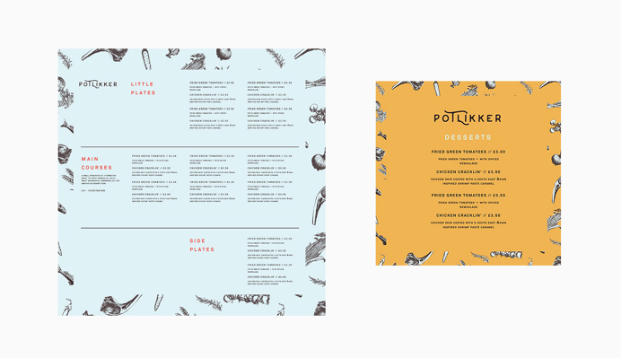 Potlikker Comfort Food | Lucas Jubb Design & Illustration