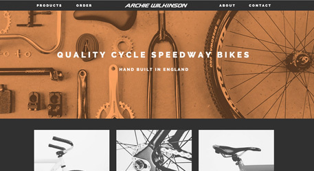 archie wilkinson.co.uk #orange #web #bike