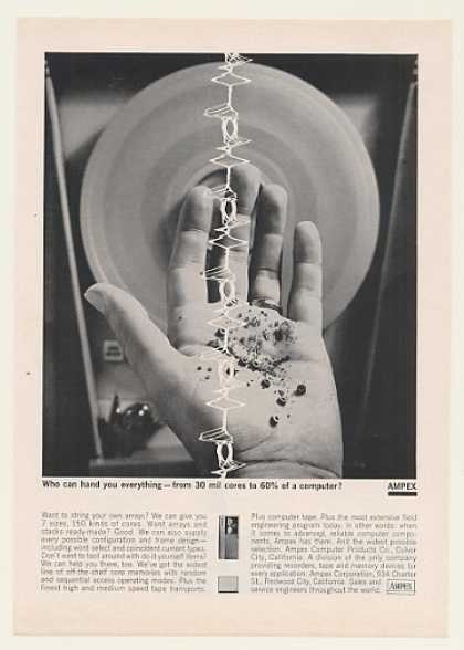 Ampex Computer Core Memory Hand You (1963) #computer #ampex #1963