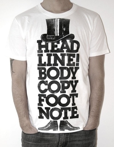 Violent Elegance — The Headline Tee #headline #typography