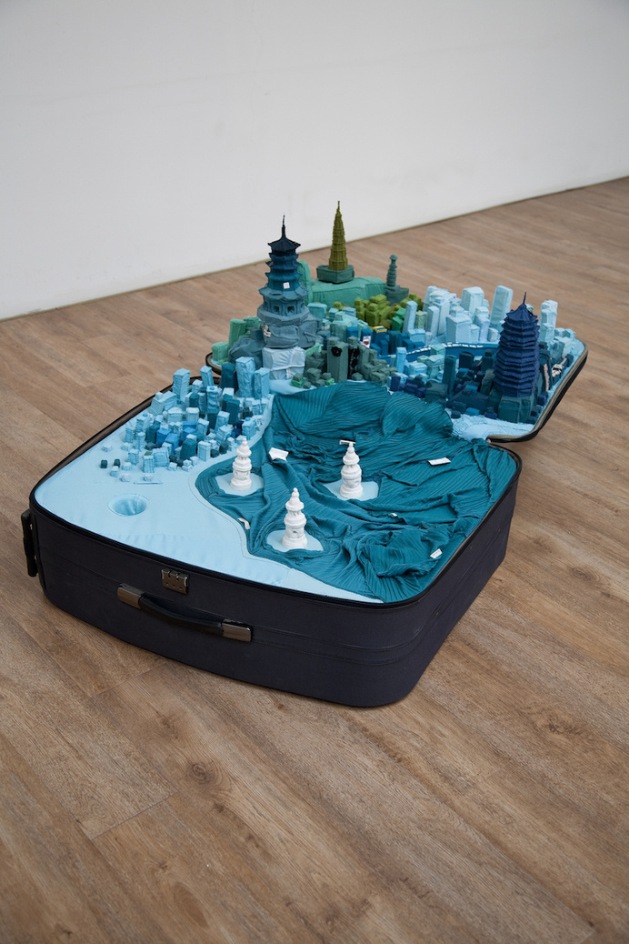 Portable Cities by Yin Xiuz #yin #sculpture #portable #installation #cities #art #xiuz