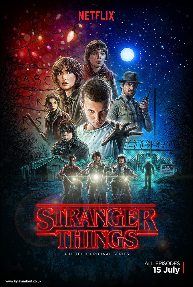 Stranger Things - Illustrated Poster Art by Kyle Lambert