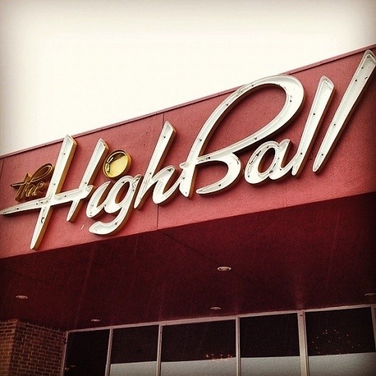 Instagram @jsm #logotype #ball #outdoor #vintage #exterior #signage #metal #high #neon