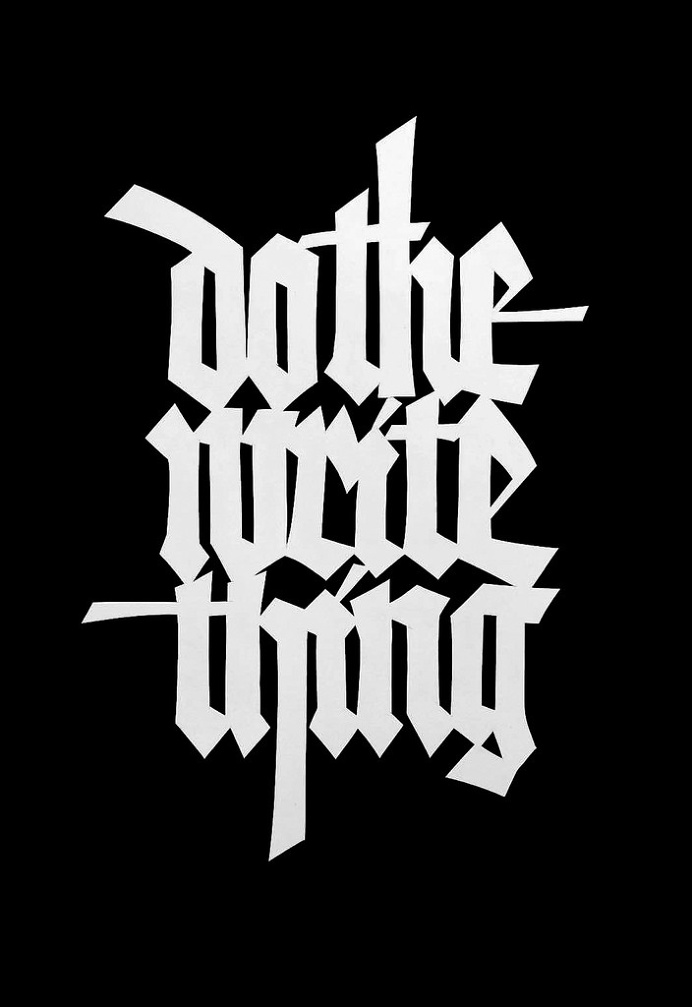 Do the write thing
