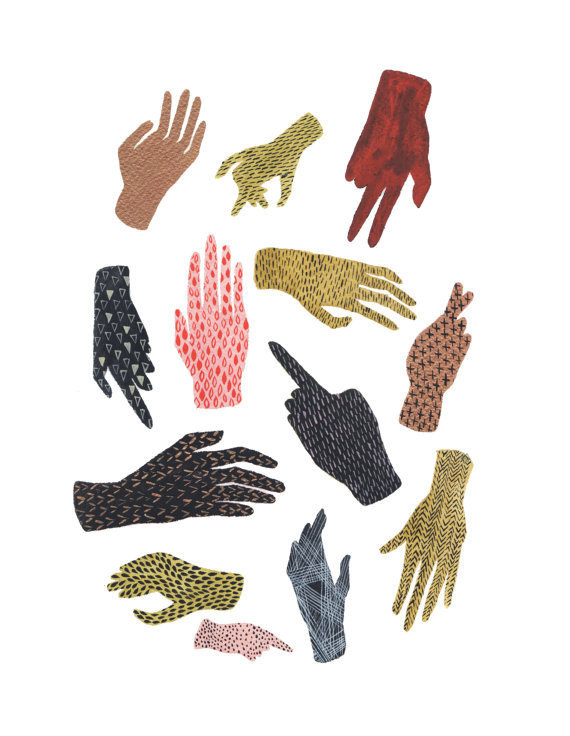 varia spell. print // Hand Pattern Illustration