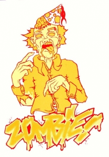 ZOMBIE - Benjamin Rider #zombie #illustration #screenprint