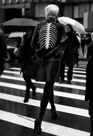 21612SeventhAve_1955Web.jpg (JPEG Image, 590 × 860 pixels) #fashion #skeleton #photography #black