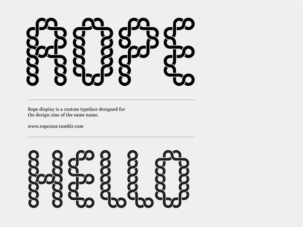 Rope is a magazine about the obscure side of visual culture, cinema and design. #type #design #typography