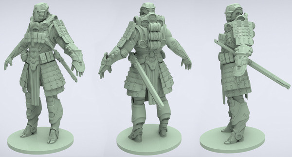 Deathstroke Sculpt W.I.P #samurai #deathstroke