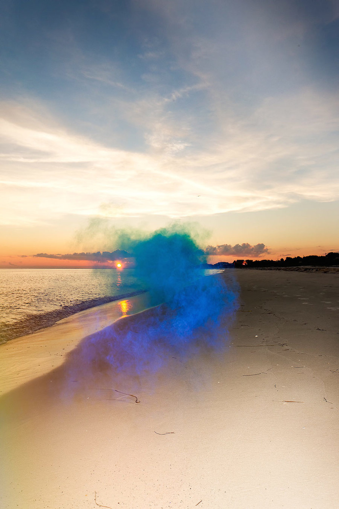 Colorful Smoke in European Landscapes