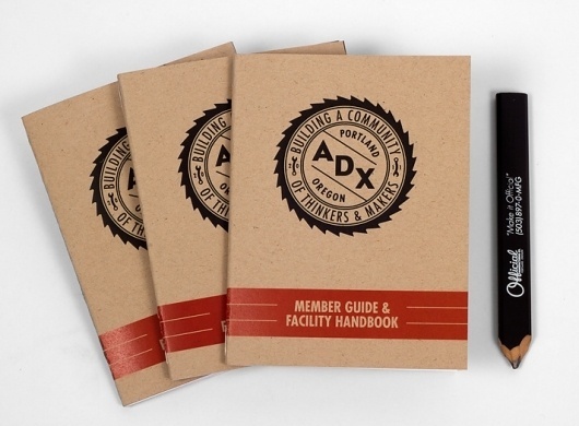 ADX Portland / Branding, Identity, & Signage Design / The Official Manufacturing Company #handbook #omfgco #guide