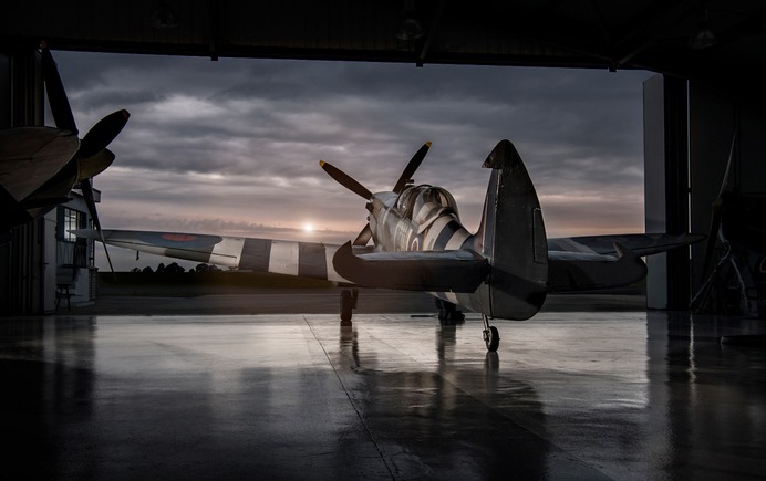 spitfire on runway, classic aircraft, warbird, aircraft photography, aviation photography, commercial photography, tim wallace